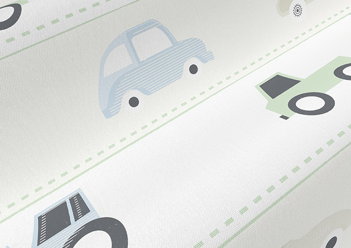 Brum Brum, Neutral - Twist&Fit Roman Blind - Image 4